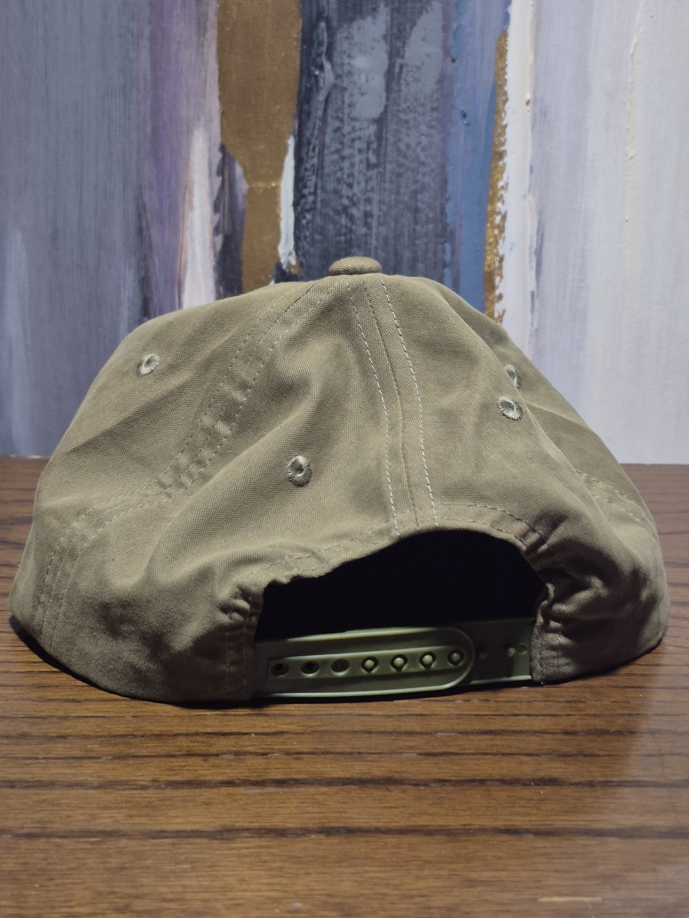 Olive Canvas Rope Cap - Picture 3 of 5